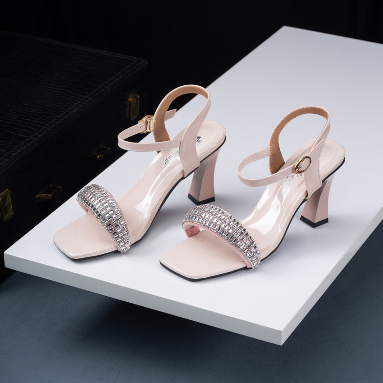 Giày sandal công sở ELISAA 7cm đính đá sang trọng ES270